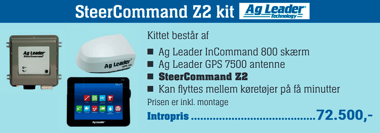 Introerbjudande - Steer Command Z2 kit från Ag Leader